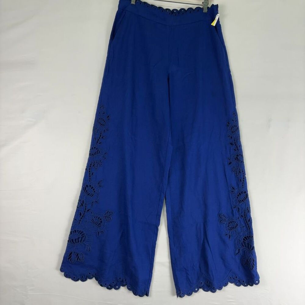 Farm Rio Wide Leg Eyelet Detail Pants